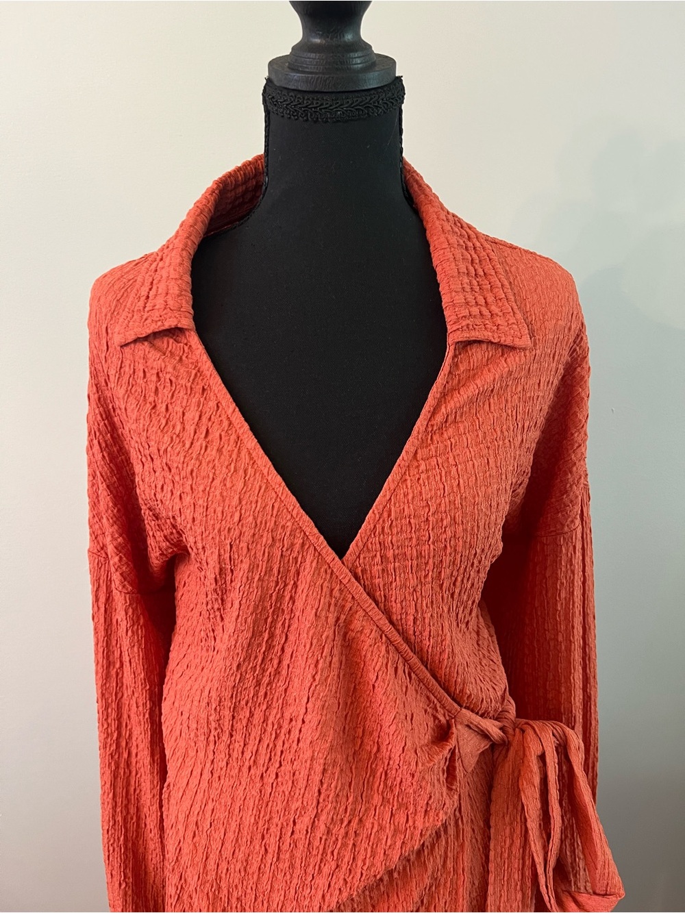 Anthropologie Waffle Wrap Dress - XL - Picture 6 of 8